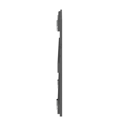 Wandhoofdbord 85X3X60 Cm Massief Grenenhout Grijs 185 x 60 cm