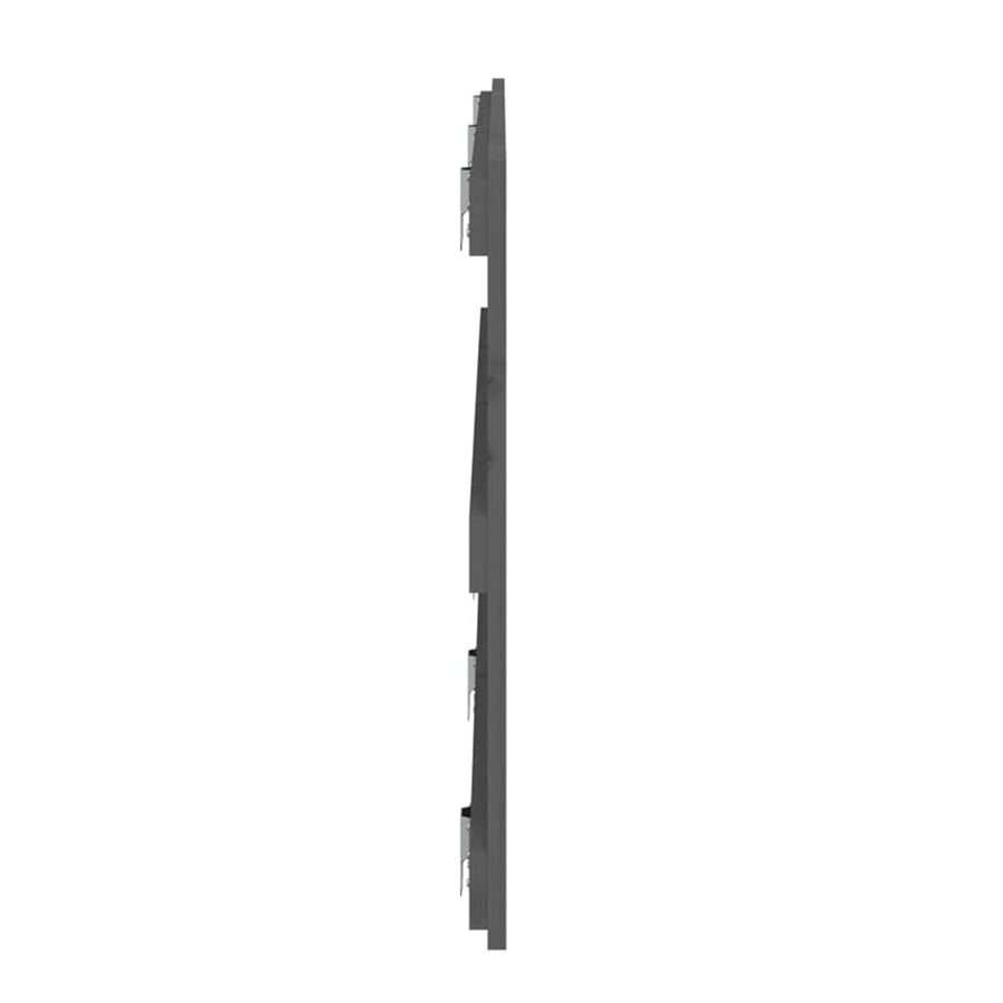 Wandhoofdbord 85X3X60 Cm Massief Grenenhout Grijs 185 x 60 cm