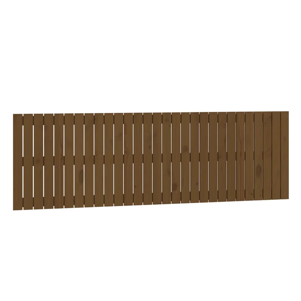 Wandhoofdbord 85X3X60 Cm Massief Grenenhout Honingbruin 185 x 60 cm