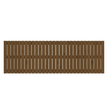 Wandhoofdbord 85X3X60 Cm Massief Grenenhout Honingbruin 185 x 60 cm