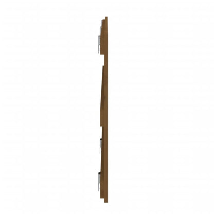 Wandhoofdbord 85X3X60 Cm Massief Grenenhout Honingbruin 185 x 60 cm