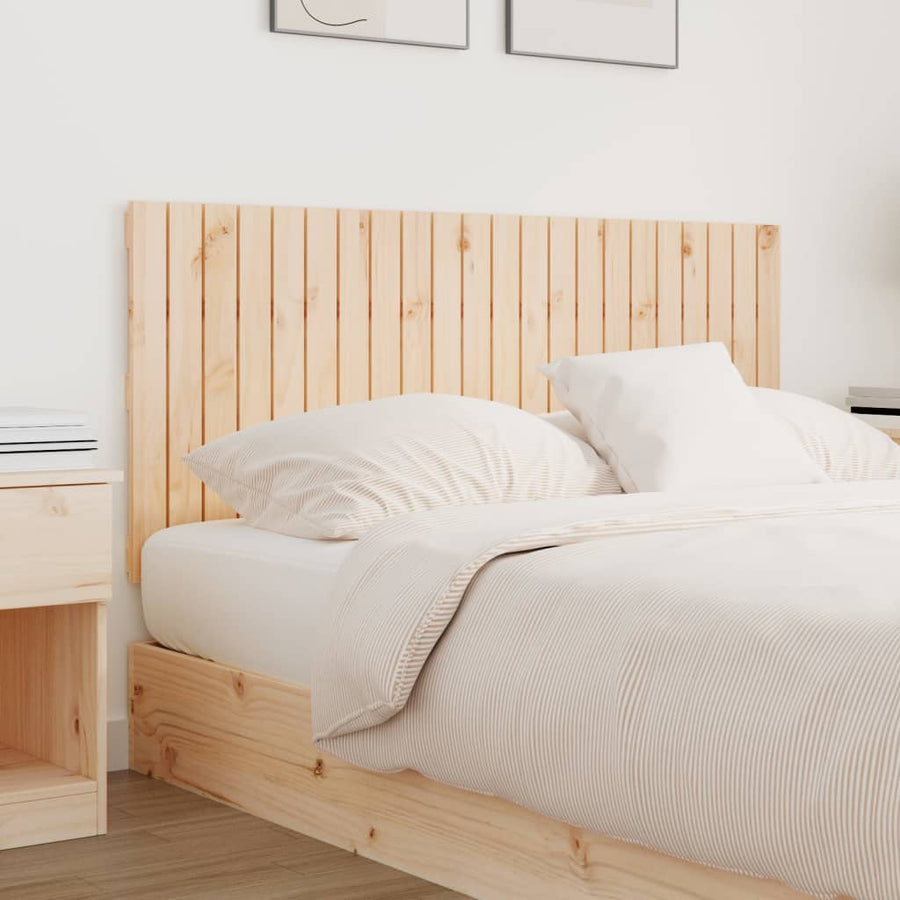 Wandhoofdbord 140X3X60 Cm Massief Grenenhout Naturel 140 x 60 cm