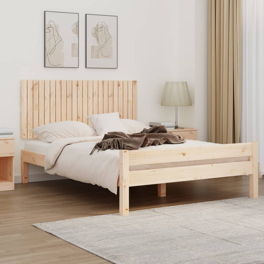 Wandhoofdbord 140X3X60 Cm Massief Grenenhout Naturel 140 x 60 cm
