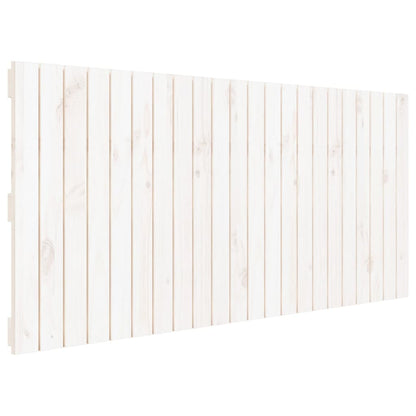 Wandhoofdbord 140X3X60 Cm Massief Grenenhout Wit Wit 140 x 60 cm