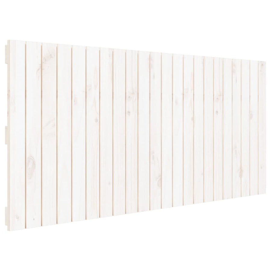 Wandhoofdbord 140X3X60 Cm Massief Grenenhout Wit Wit 140 x 60 cm