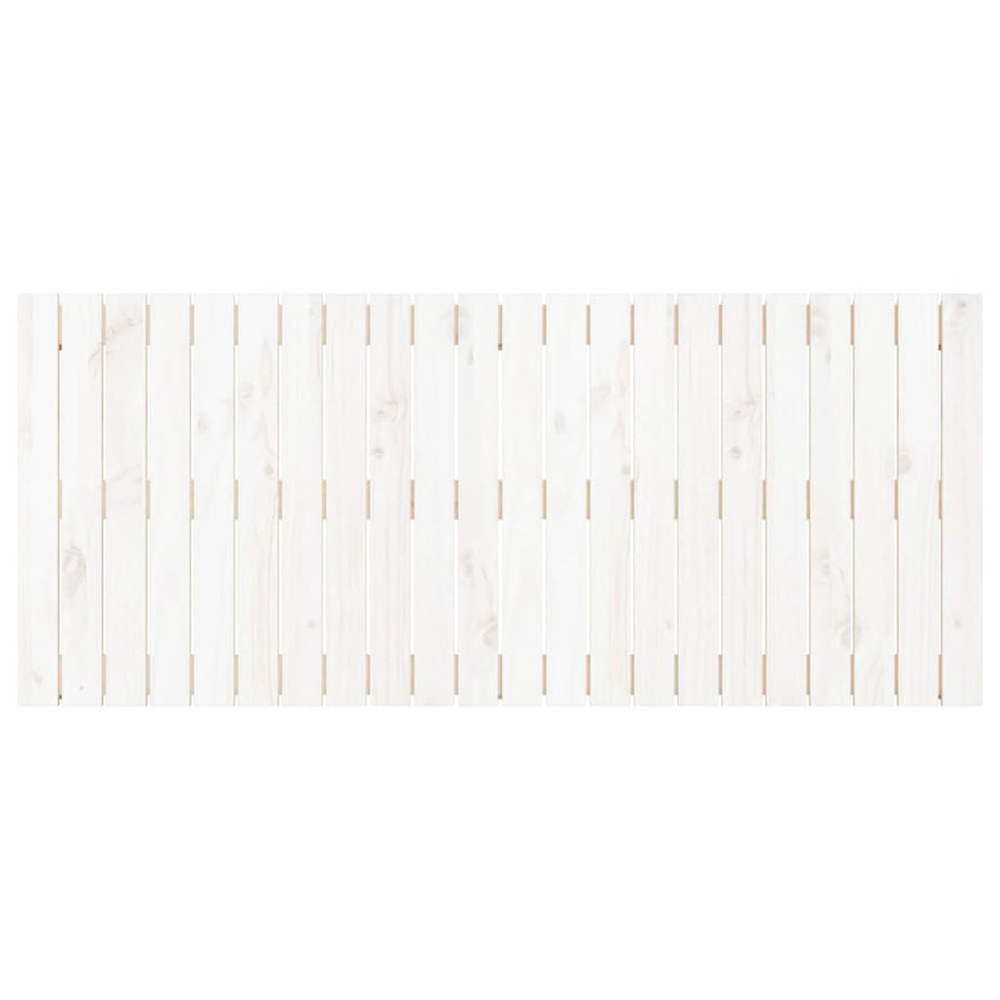 Wandhoofdbord 140X3X60 Cm Massief Grenenhout Wit Wit 140 x 60 cm