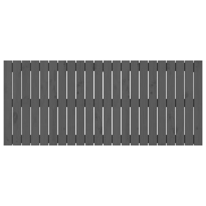 Wandhoofdbord 40X3X60 Cm Massief Grenenhout Grijs 140 x 60 cm