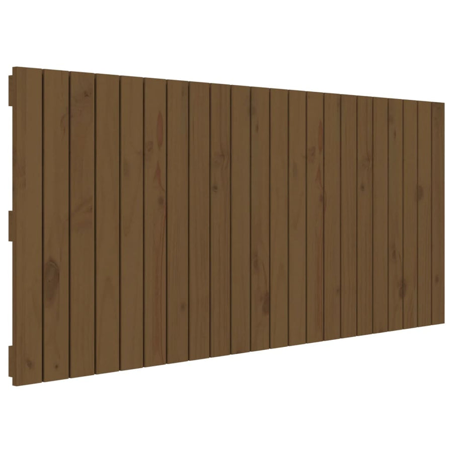 Wandhoofdbord 40X3X60 Cm Massief Grenenhout Honingbruin 140 x 60 cm