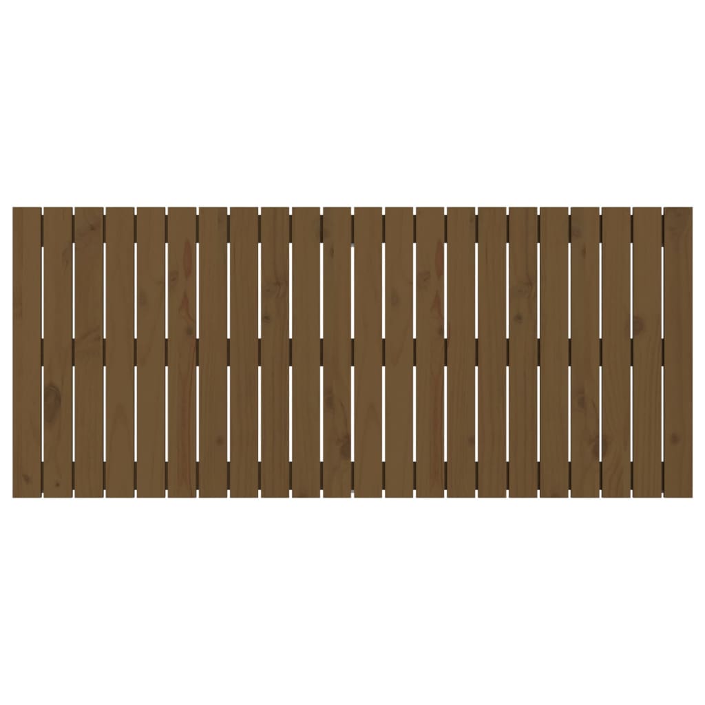 Wandhoofdbord 40X3X60 Cm Massief Grenenhout Honingbruin 140 x 60 cm