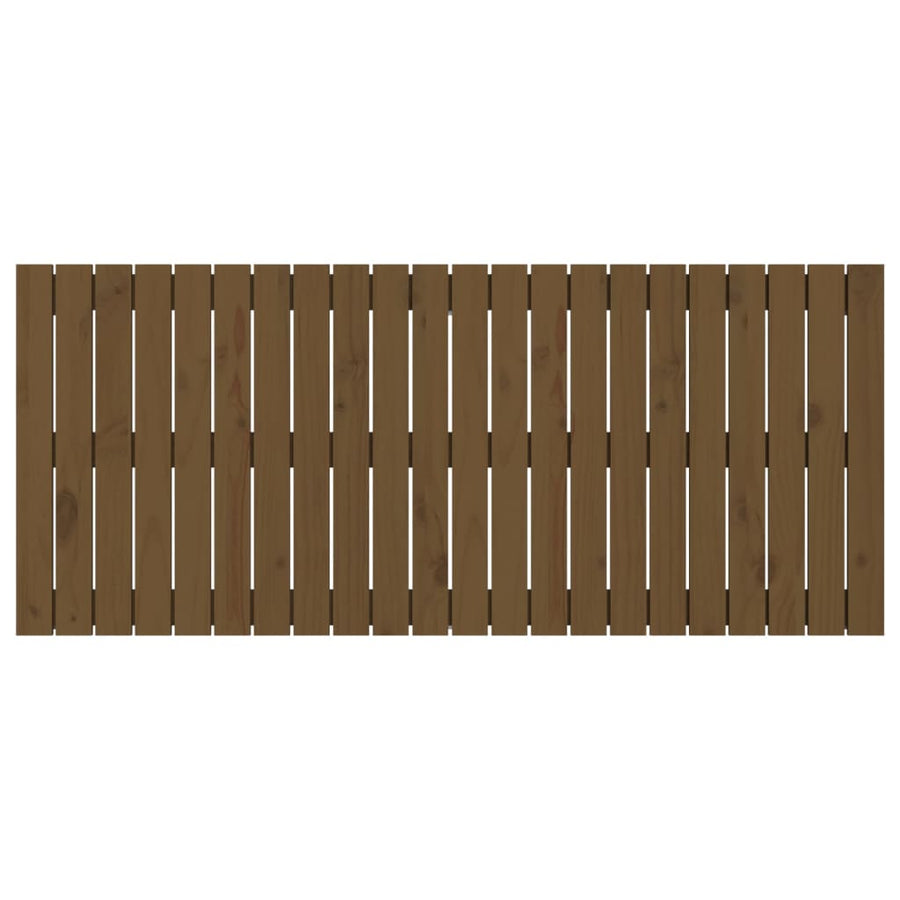 Wandhoofdbord 40X3X60 Cm Massief Grenenhout Honingbruin 140 x 60 cm