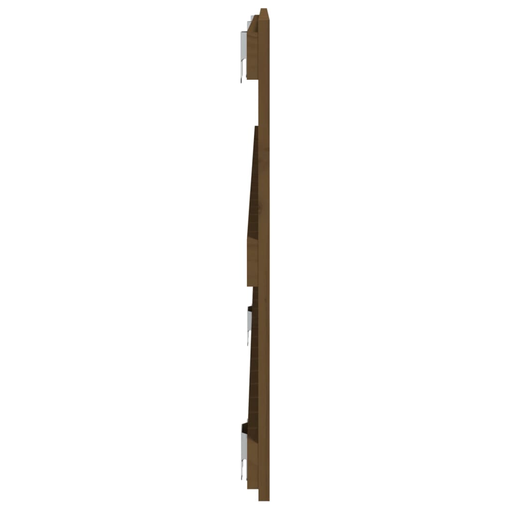 Wandhoofdbord 40X3X60 Cm Massief Grenenhout Honingbruin 140 x 60 cm
