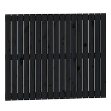 Wandhoofdbord 08X3X90 Cm Massief Grenenhout Zwart 108 x 90 cm