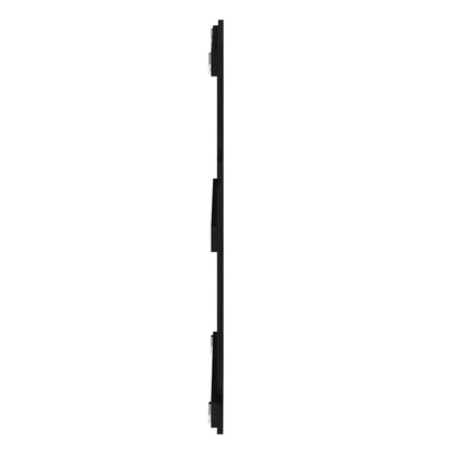 Wandhoofdbord 08X3X90 Cm Massief Grenenhout Zwart 108 x 90 cm