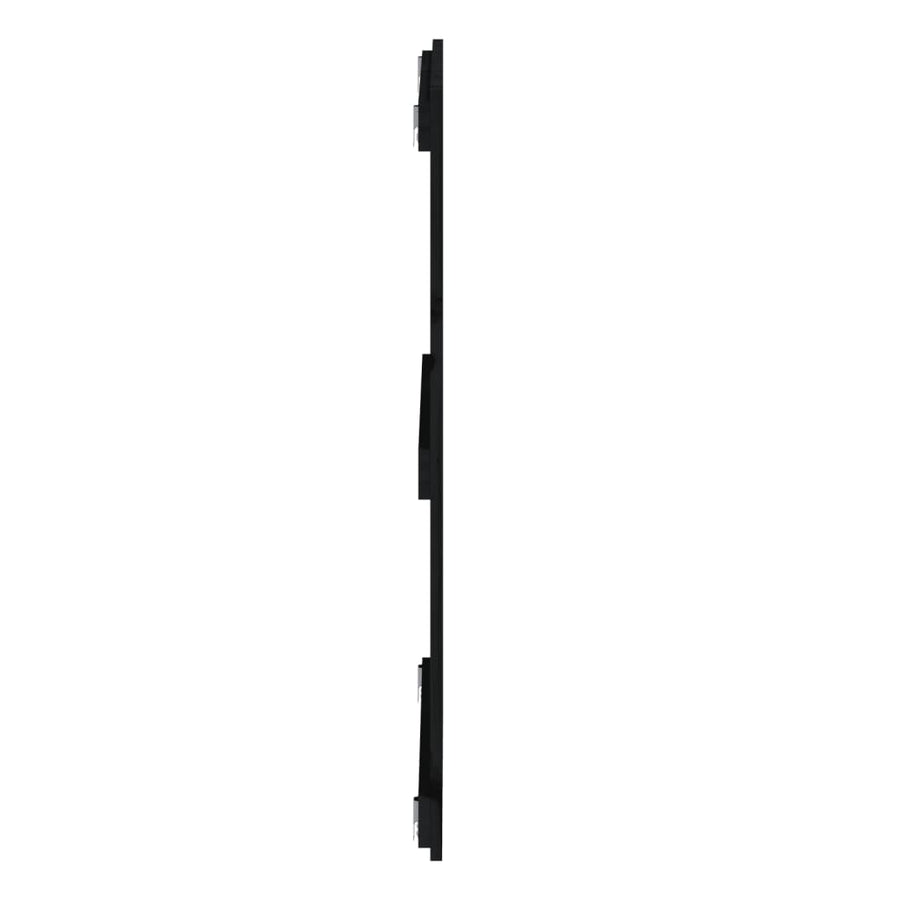 Wandhoofdbord 08X3X90 Cm Massief Grenenhout Zwart 108 x 90 cm