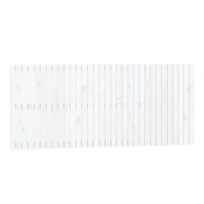 Wandhoofdbord 204X3X90 Cm Massief Grenenhout Wit 204 x 90 cm