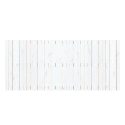 Wandhoofdbord 204X3X90 Cm Massief Grenenhout Wit 204 x 90 cm