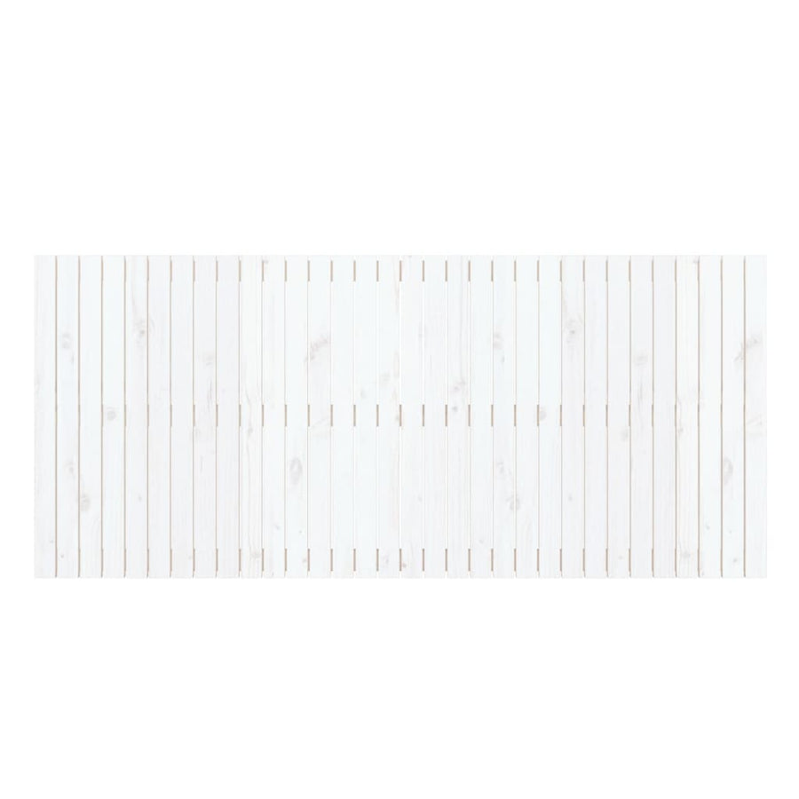 Wandhoofdbord 204X3X90 Cm Massief Grenenhout Wit 204 x 90 cm