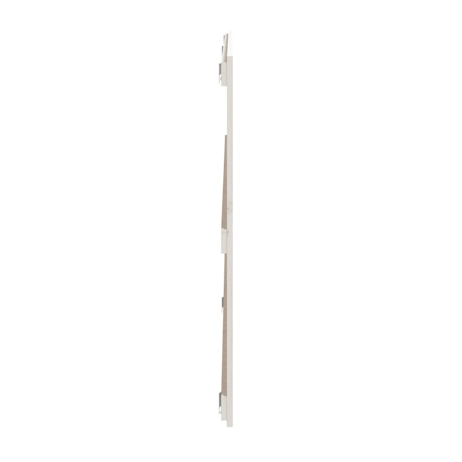 Wandhoofdbord 204X3X90 Cm Massief Grenenhout Wit 204 x 90 cm