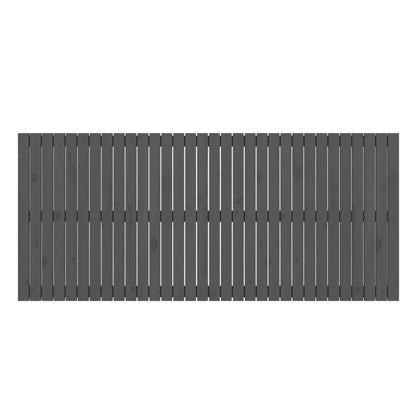 Wandhoofdbord 204X3X90 Cm Massief Grenenhout Grijs 204 x 90 cm
