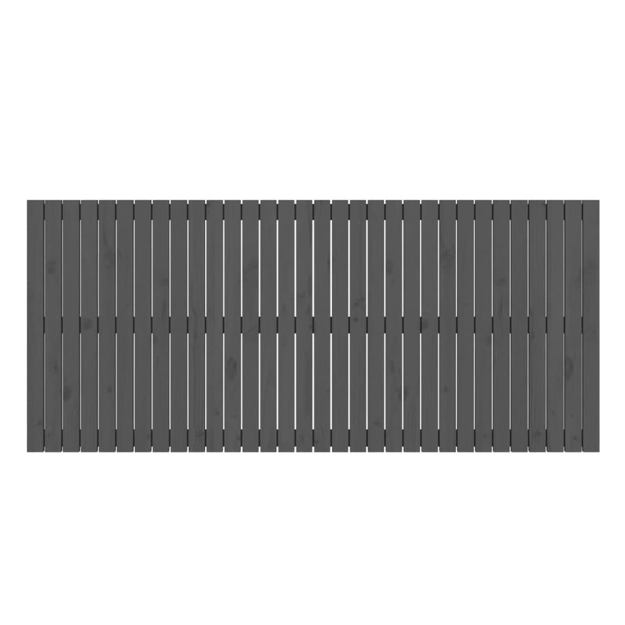 Wandhoofdbord 204X3X90 Cm Massief Grenenhout Grijs 204 x 90 cm