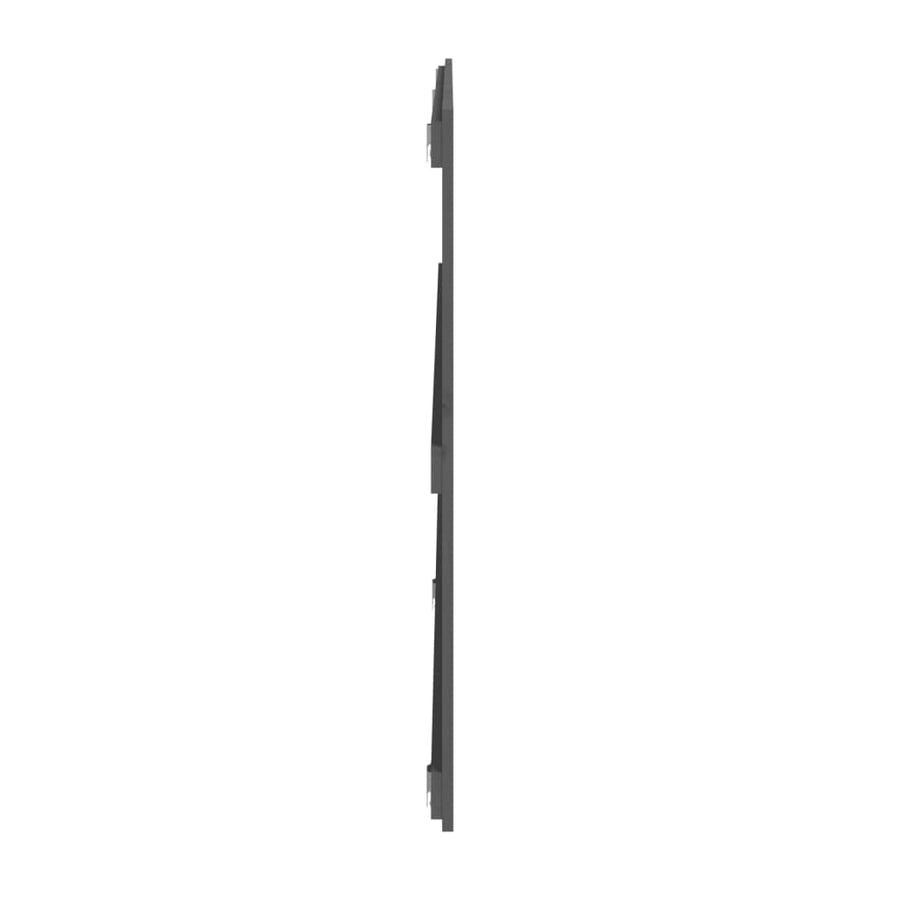 Wandhoofdbord 204X3X90 Cm Massief Grenenhout Grijs 204 x 90 cm