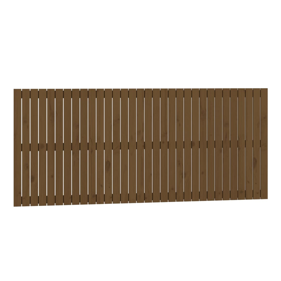 Wandhoofdbord 204X3X90 Cm Massief Grenenhout Honingbruin 204 x 90 cm