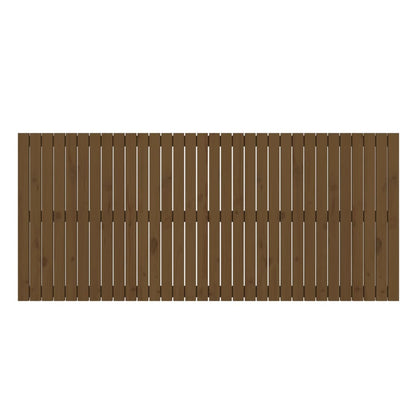 Wandhoofdbord 204X3X90 Cm Massief Grenenhout Honingbruin 204 x 90 cm