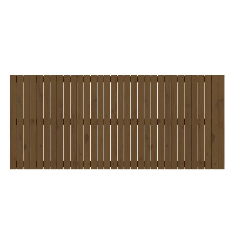 Wandhoofdbord 204X3X90 Cm Massief Grenenhout Honingbruin 204 x 90 cm