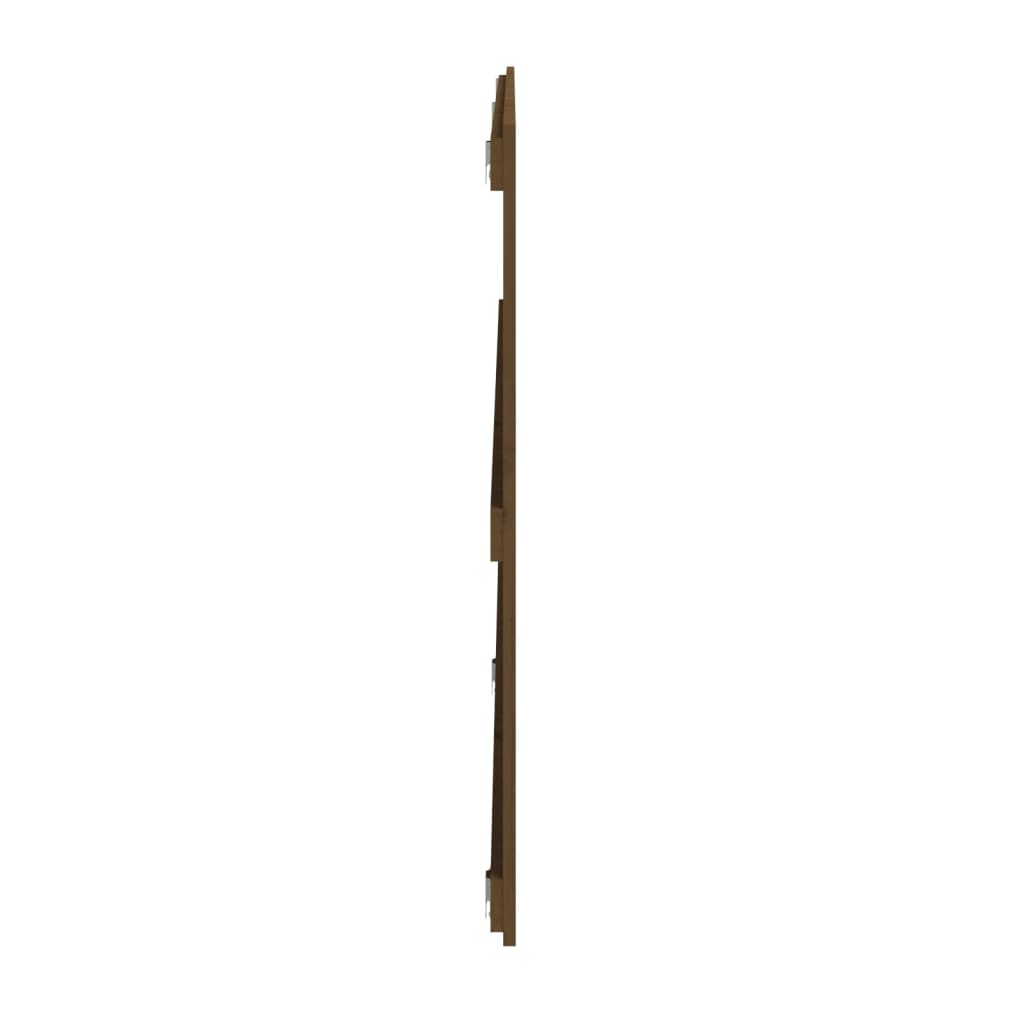 Wandhoofdbord 204X3X90 Cm Massief Grenenhout Honingbruin 204 x 90 cm
