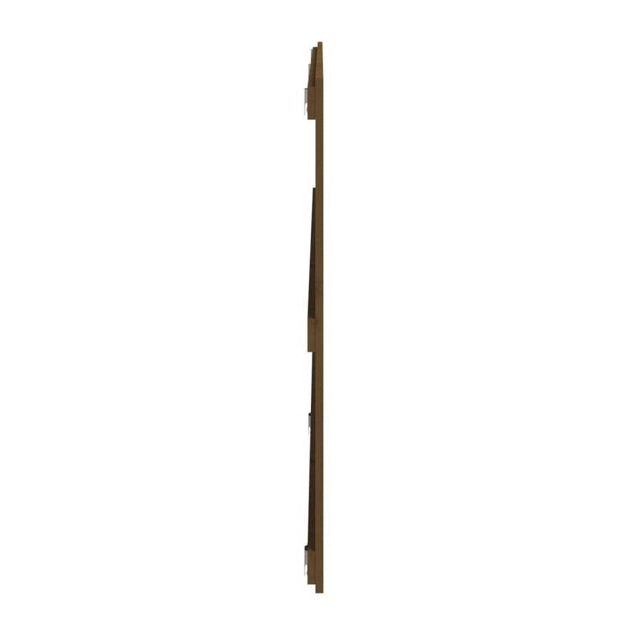 Wandhoofdbord 204X3X90 Cm Massief Grenenhout Honingbruin 204 x 90 cm