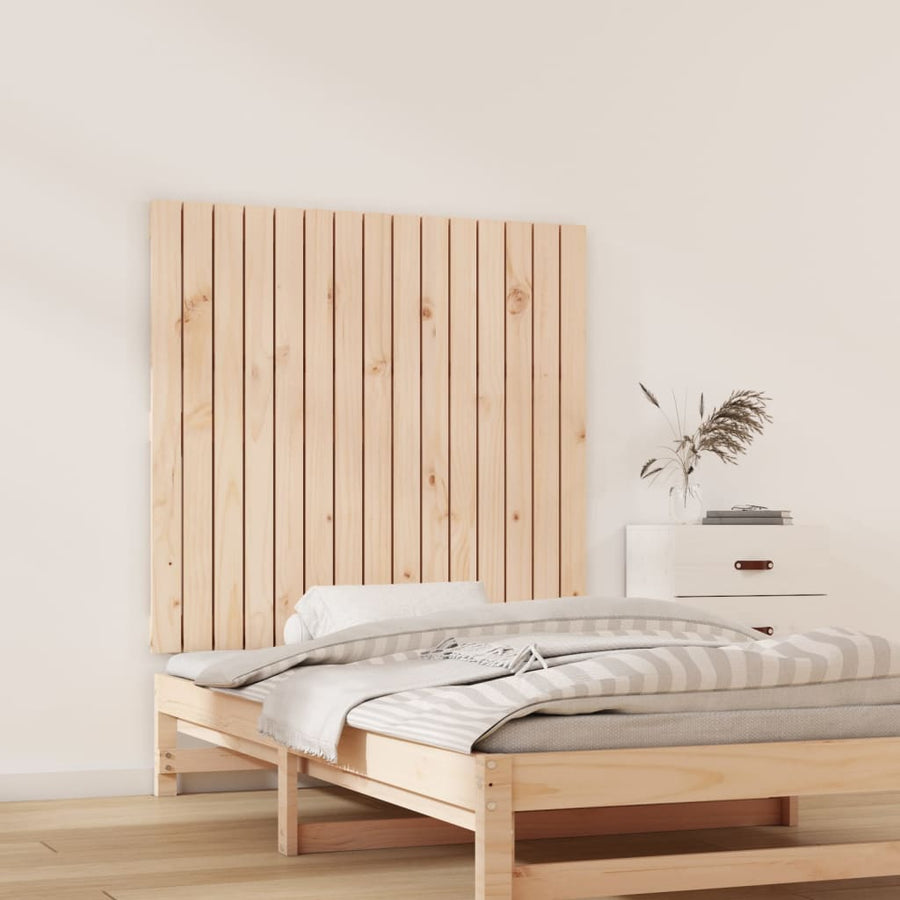 Wandhoofdbord 95,5X3X90 Cm Massief Grenenhout Naturel 95.5 x 90 cm