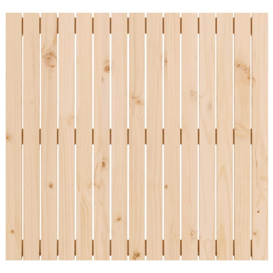 Wandhoofdbord 95,5X3X90 Cm Massief Grenenhout Naturel 95.5 x 90 cm