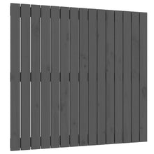 Wandhoofdbord 95,5X3X90 Cm Massief Grenenhout Grijs 95.5 x 90 cm