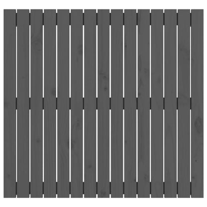 Wandhoofdbord 95,5X3X90 Cm Massief Grenenhout Grijs 95.5 x 90 cm