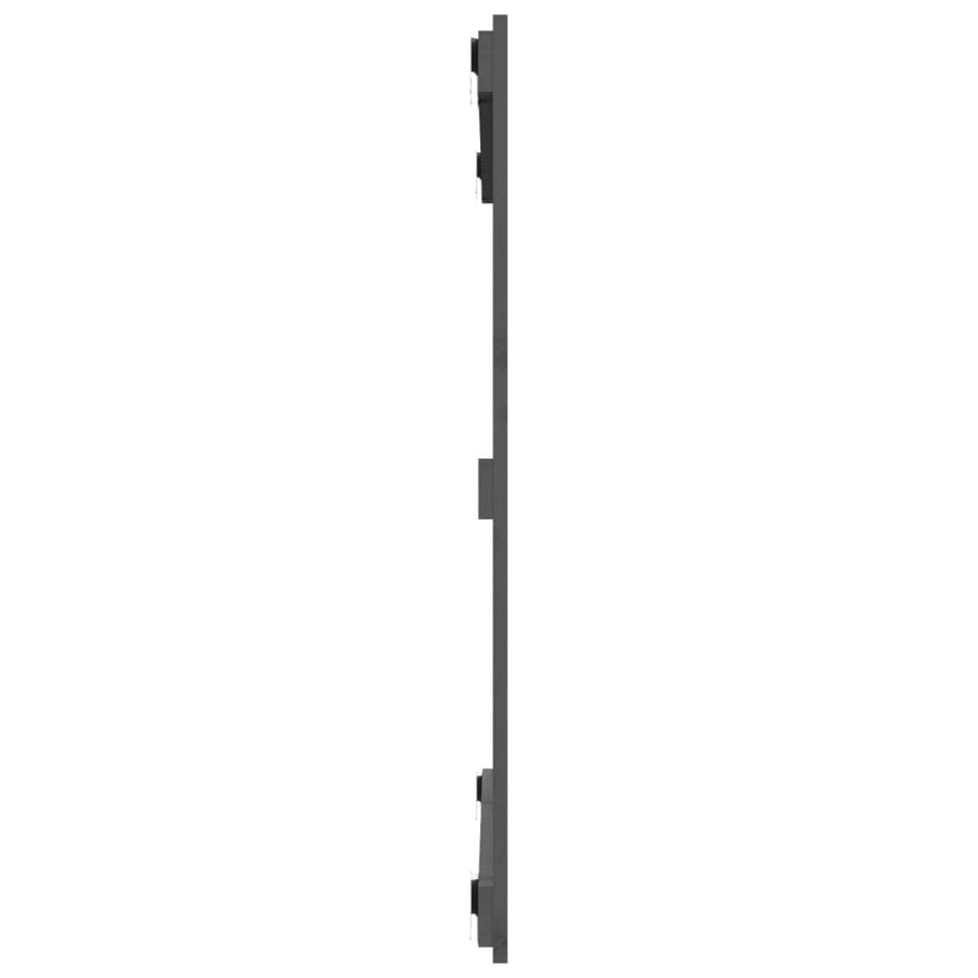 Wandhoofdbord 95,5X3X90 Cm Massief Grenenhout Grijs 95.5 x 90 cm