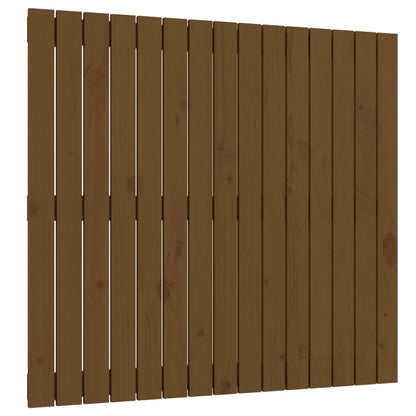 Wandhoofdbord 95,5X3X90 Cm Massief Grenenhout Honingbruin 95.5 x 90 cm
