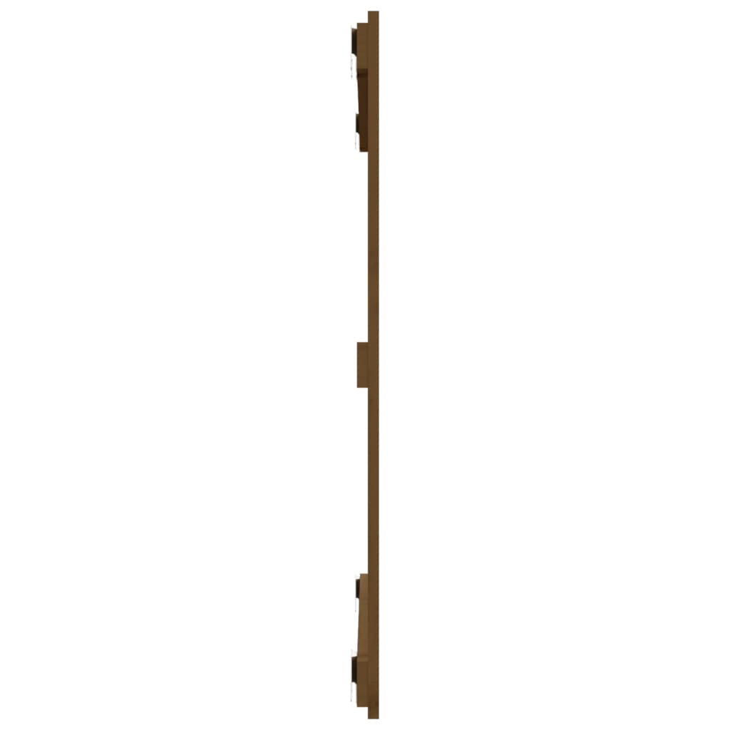 Wandhoofdbord 95,5X3X90 Cm Massief Grenenhout Honingbruin 95.5 x 90 cm