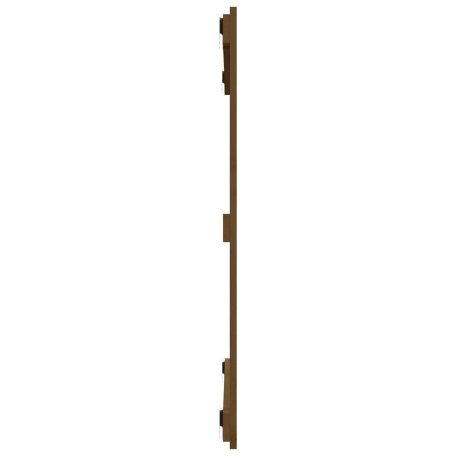Wandhoofdbord 95,5X3X90 Cm Massief Grenenhout Honingbruin 95.5 x 90 cm