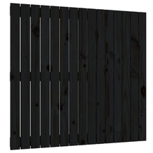 Wandhoofdbord 95,5X3X90 Cm Massief Grenenhout Zwart 95.5 x 90 cm