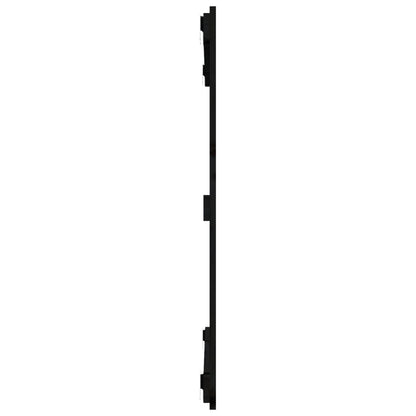 Wandhoofdbord 95,5X3X90 Cm Massief Grenenhout Zwart 95.5 x 90 cm