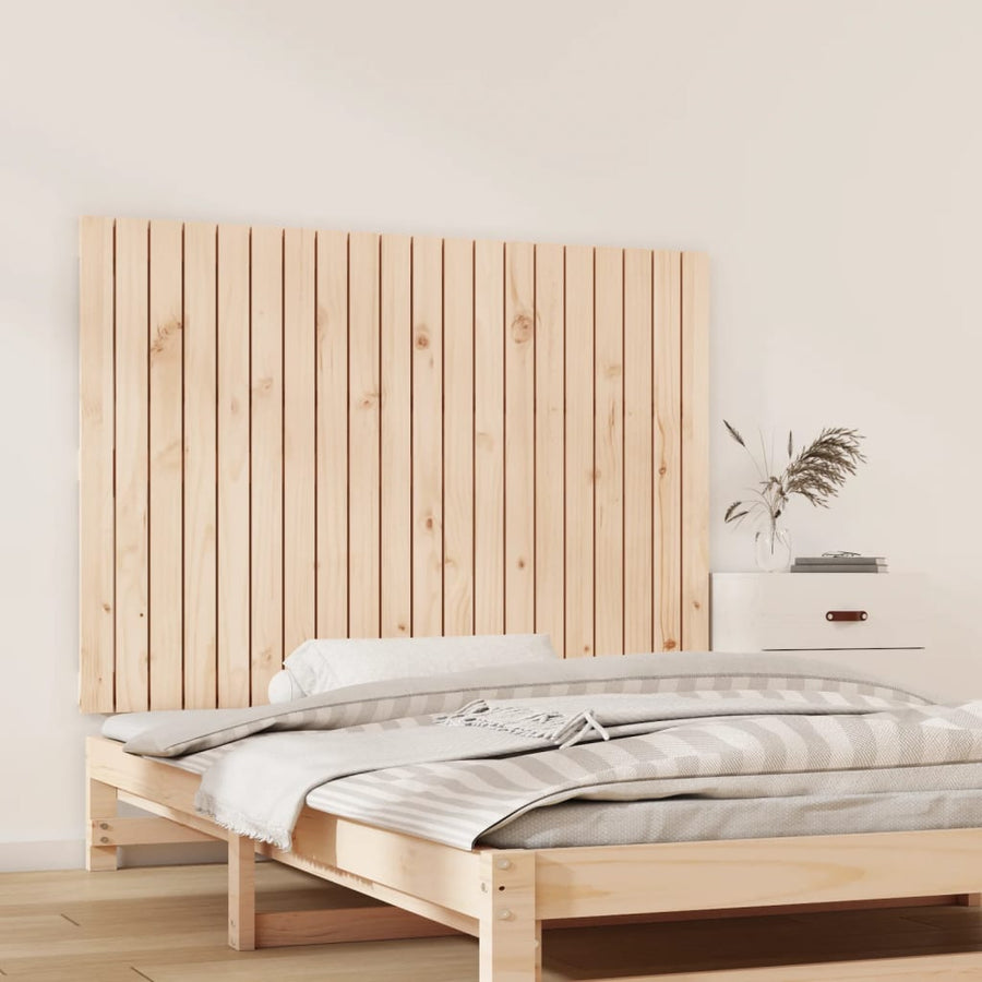 Wandhoofdbord 27,5X3X90 Cm Massief Grenenhout Naturel 127.5 x 90 cm