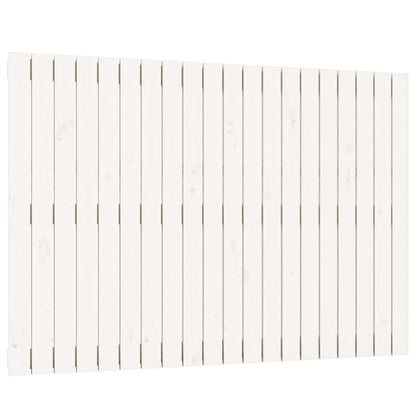 Wandhoofdbord 27,5X3X90 Cm Massief Grenenhout Wit 127.5 x 90 cm