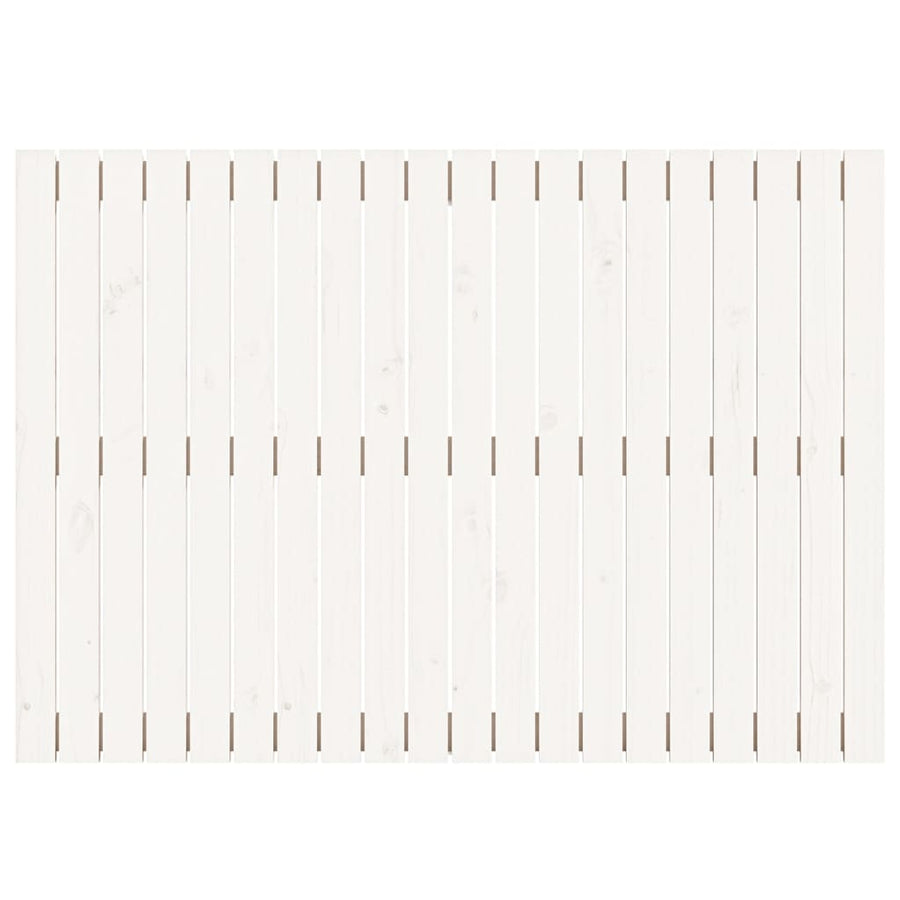 Wandhoofdbord 27,5X3X90 Cm Massief Grenenhout Wit 127.5 x 90 cm