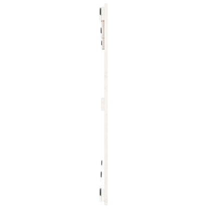 Wandhoofdbord 27,5X3X90 Cm Massief Grenenhout Wit 127.5 x 90 cm