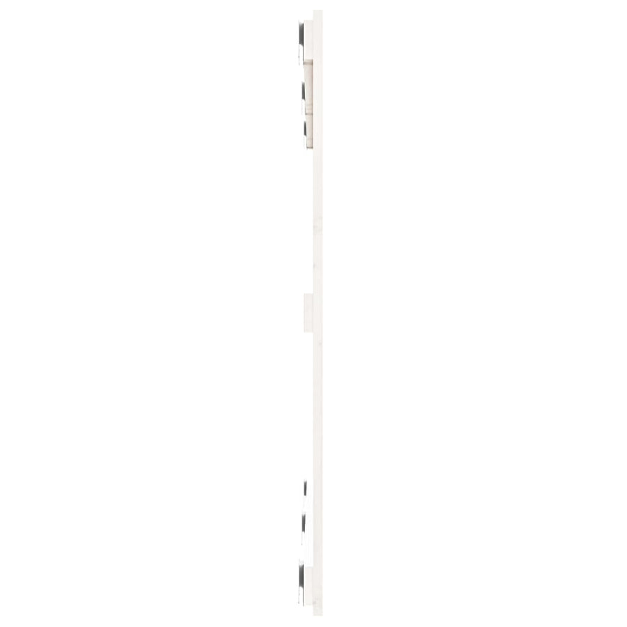 Wandhoofdbord 27,5X3X90 Cm Massief Grenenhout Wit 127.5 x 90 cm