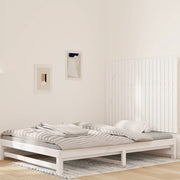 Wandhoofdbord 127,5x3x90 cm massief grenenhout wit