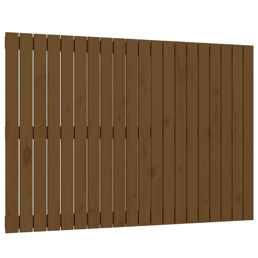 Wandhoofdbord 27,5X3X90 Cm Massief Grenenhout Honingbruin 127.5 x 90 cm