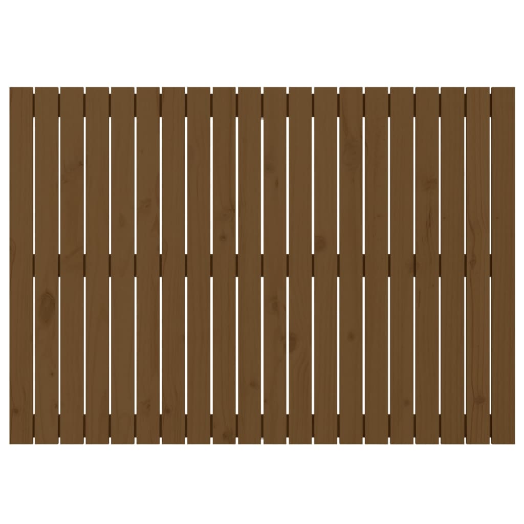 Wandhoofdbord 27,5X3X90 Cm Massief Grenenhout Honingbruin 127.5 x 90 cm