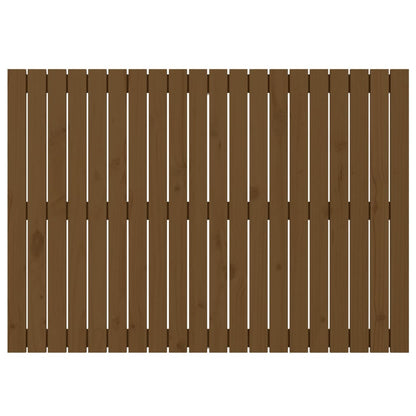 Wandhoofdbord 27,5X3X90 Cm Massief Grenenhout Honingbruin 127.5 x 90 cm