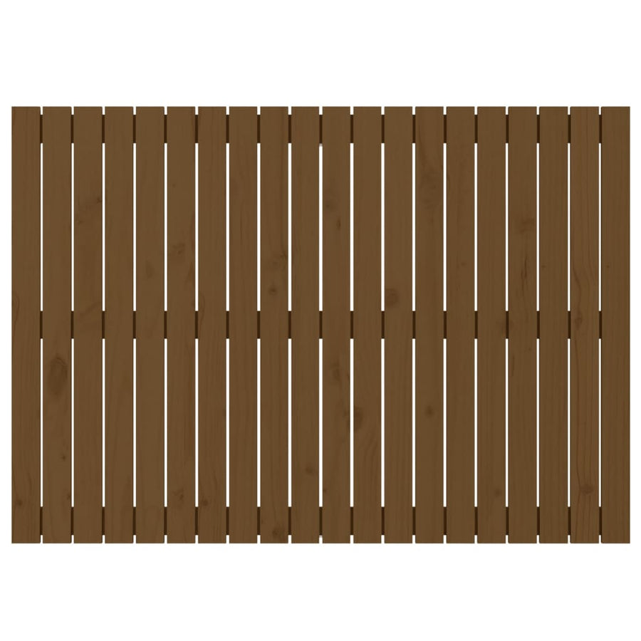 Wandhoofdbord 27,5X3X90 Cm Massief Grenenhout Honingbruin 127.5 x 90 cm